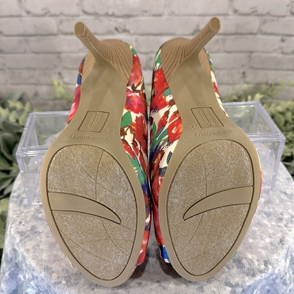 Christian Siriano for Payless “Kate” Tropical Floral PeepToe Heel WMS 7.5M💐NWOT - Picture 8 of 9